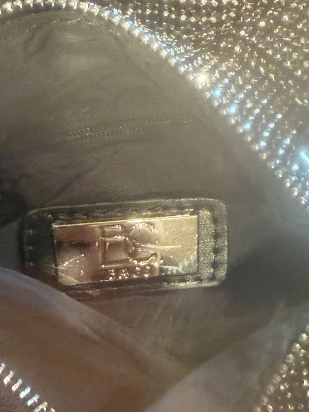 Black Sequin Evening Clutch
